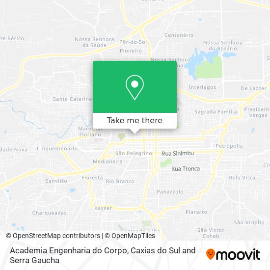 Mapa Academia Engenharia do Corpo