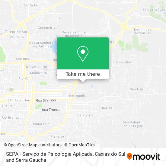 SEPA - Serviço de Psicologia Aplicada map