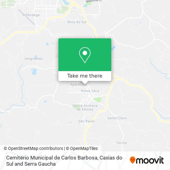 Cemitério Municipal de Carlos Barbosa map
