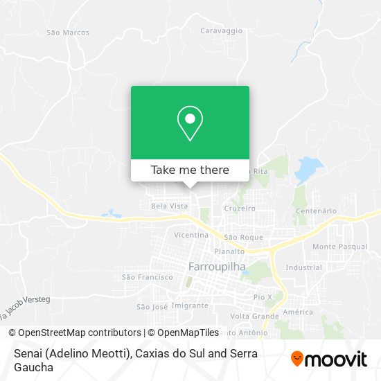 Senai  (Adelino Meotti) map