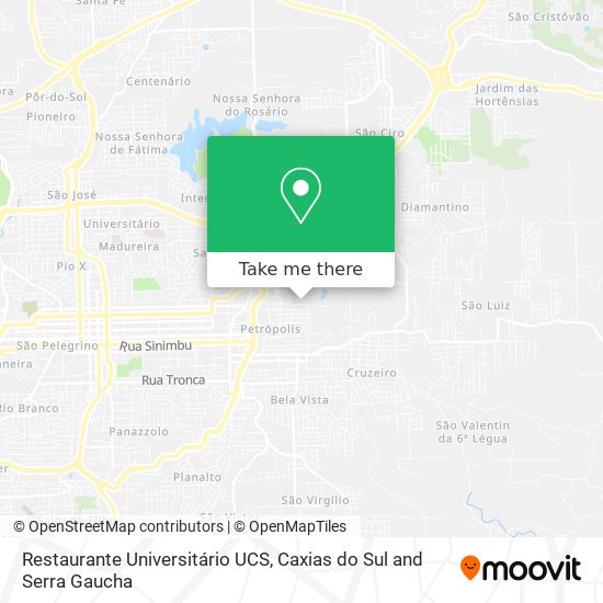 Restaurante Universitário UCS map