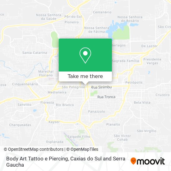 Body Art Tattoo e Piercing map