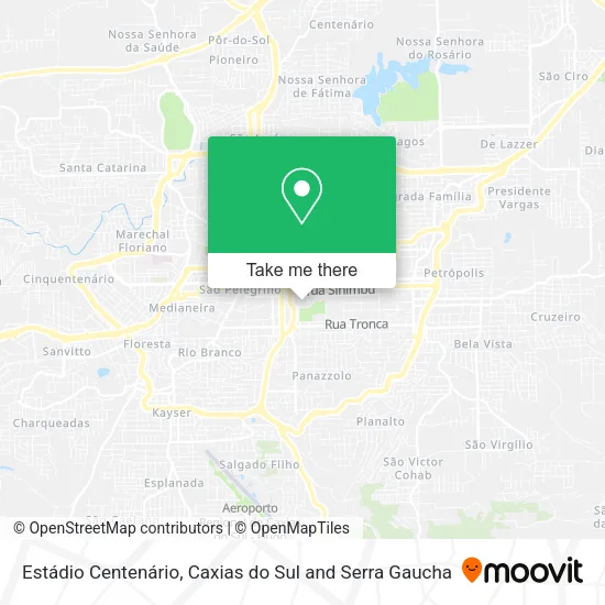 Mapa Estádio Centenário