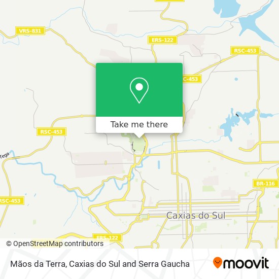 Mãos da Terra map