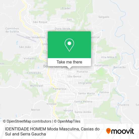IDENTIDADE HOMEM Moda Masculina map