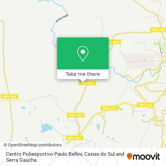 Centro Poliesportivo Paulo Bellini map