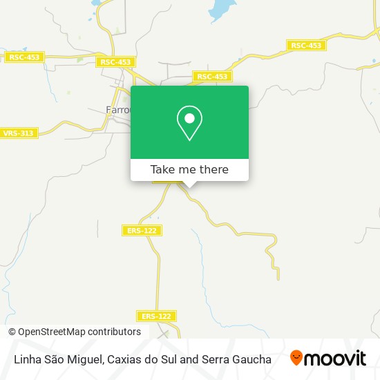 Linha São Miguel map