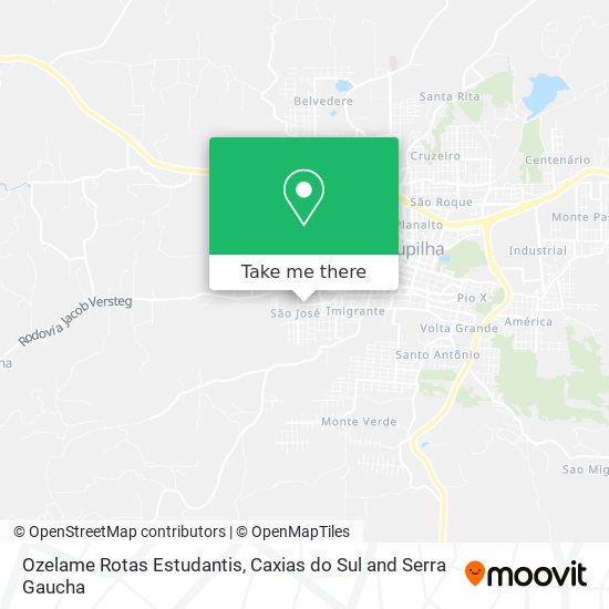 Ozelame Rotas Estudantis map