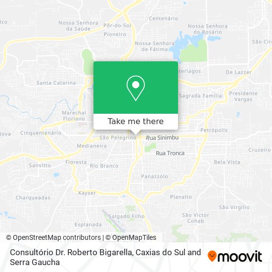 Consultório Dr. Roberto Bigarella map