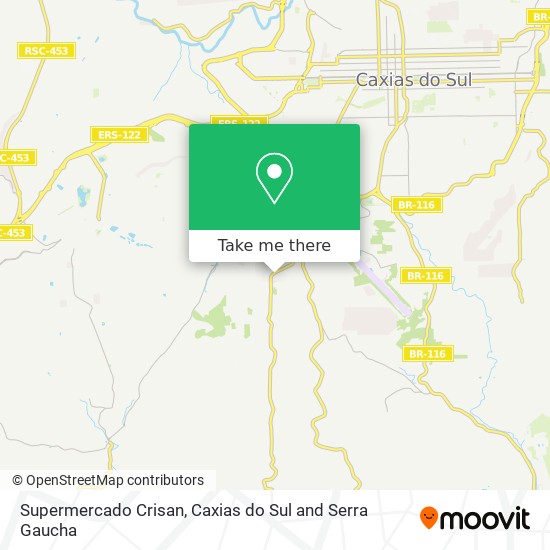 Supermercado Crisan map