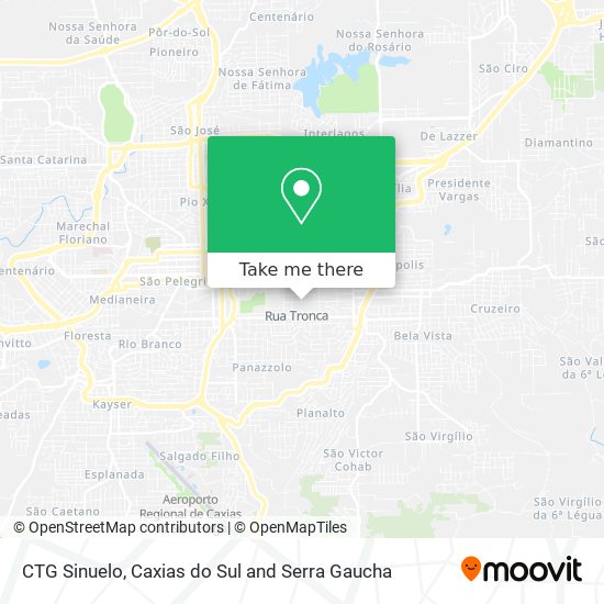 CTG Sinuelo map