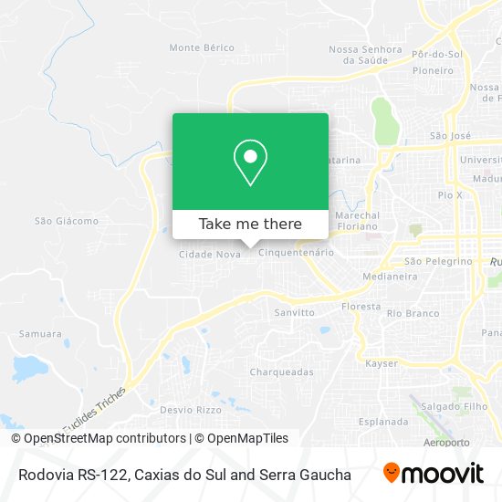 Rodovia RS-122 map