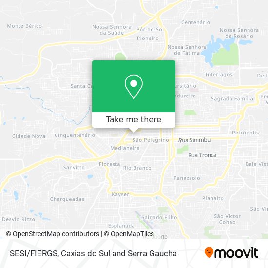 SESI/FIERGS map