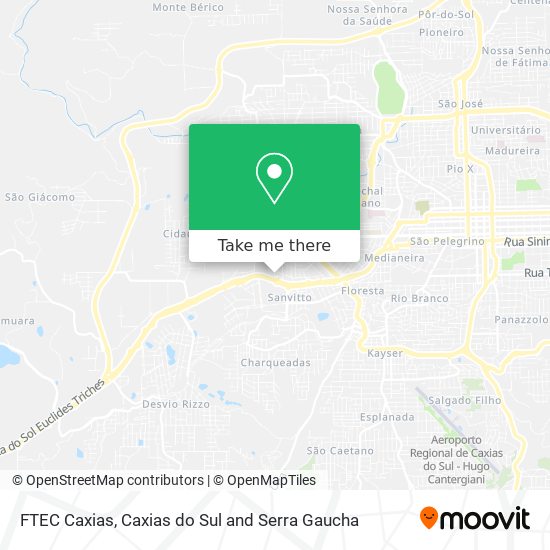 Mapa FTEC Caxias