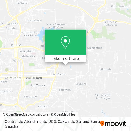 Central de Atendimento UCS map