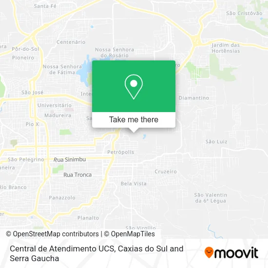 Central de Atendimento UCS map