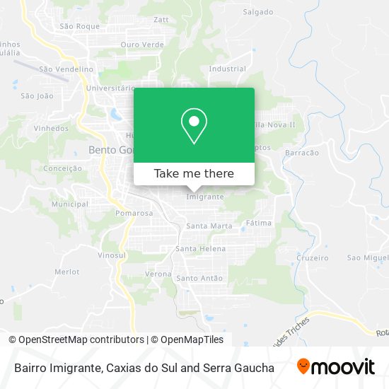 Bairro Imigrante map