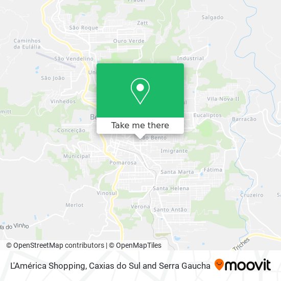 L'América Shopping map