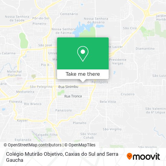 Colégio Mutirão Objetivo map