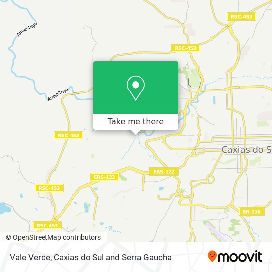Vale Verde map