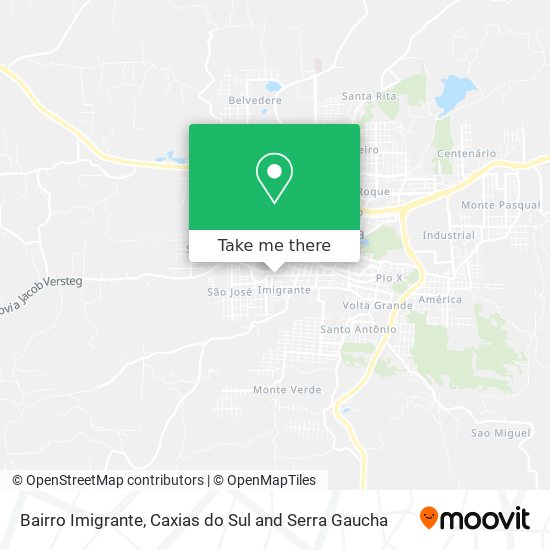 Bairro Imigrante map