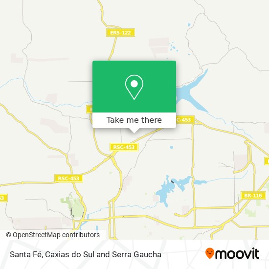 Santa Fé map