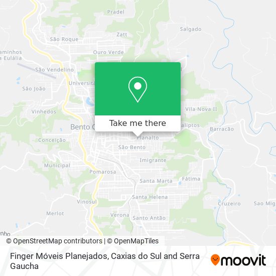 Mapa Finger Móveis Planejados