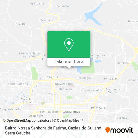 Mapa Bairro Nossa Senhora de Fátima