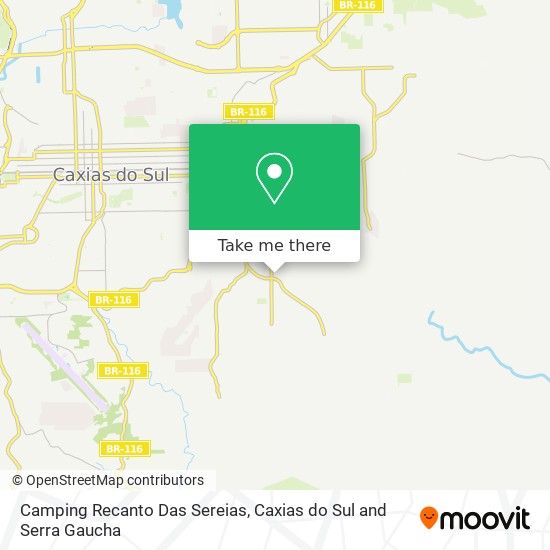 Camping Recanto Das Sereias map