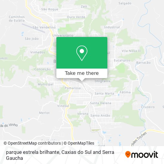 parque estrela brilhante map