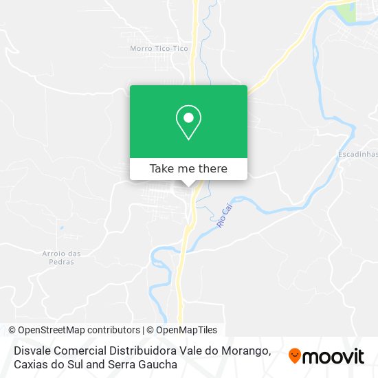 Mapa Disvale Comercial Distribuidora Vale do Morango