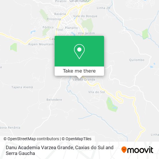 Danu Academia Varzea Grande map