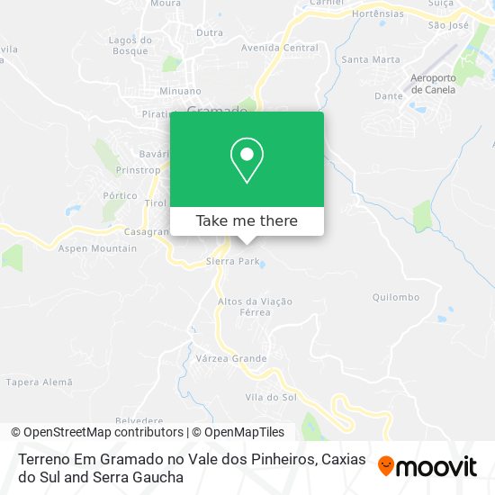 Mapa Terreno Em Gramado no Vale dos Pinheiros