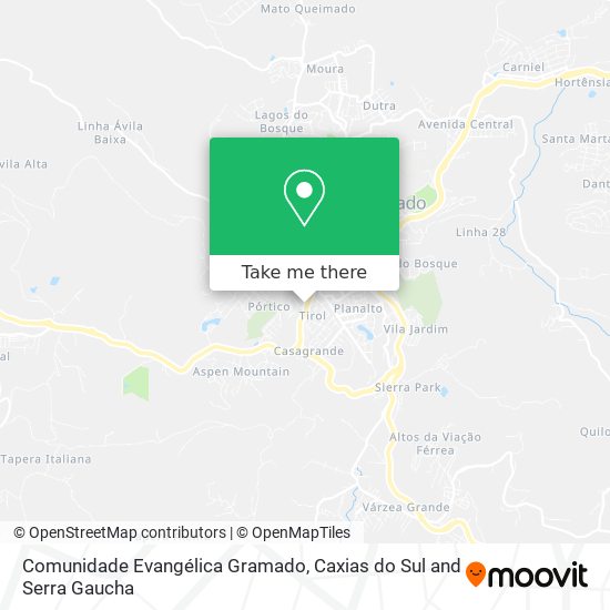 Comunidade Evangélica Gramado map