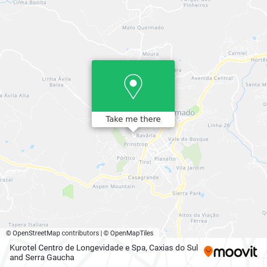 Mapa Kurotel Centro de Longevidade e Spa