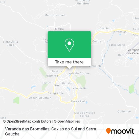 Varanda das Bromélias map