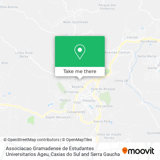 Associacao Gramadense de Estudantes Universitarios Ageu map