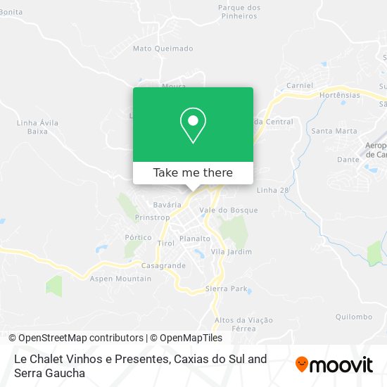 Le Chalet Vinhos e Presentes map