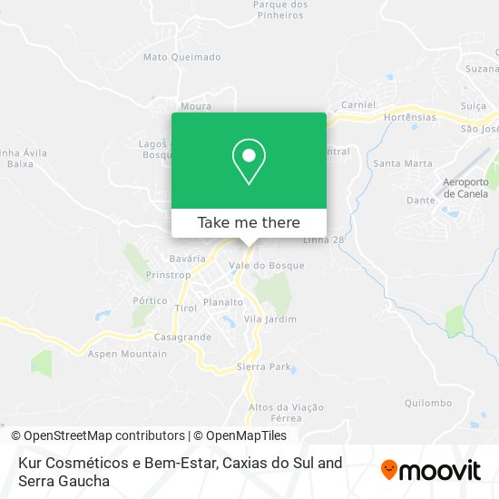 Kur Cosméticos e Bem-Estar map