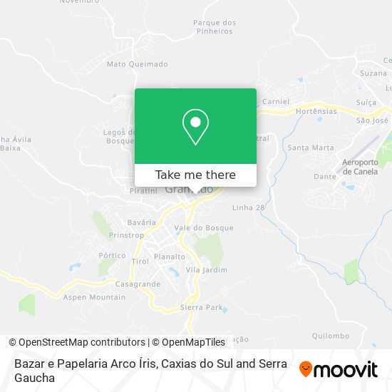 Bazar e Papelaria Arco Íris map