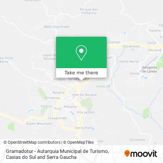 Gramadotur - Autarquia Municipal de Turismo map