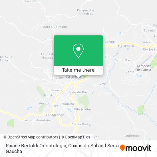 Raiane Bertoldi Odontologia map