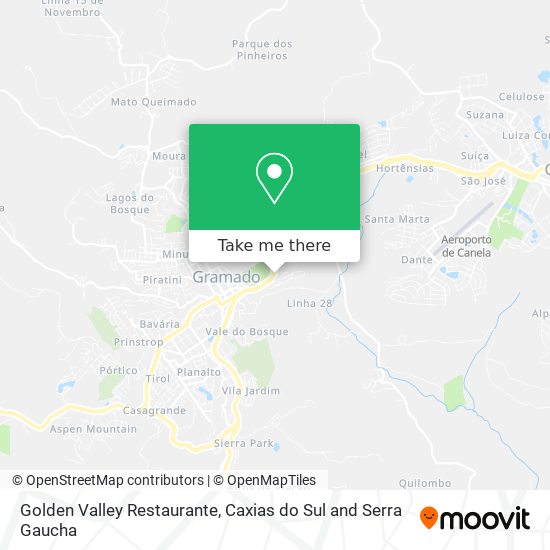 Mapa Golden Valley Restaurante