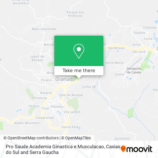 Mapa Pro Saude Academia Ginastica e Musculacao