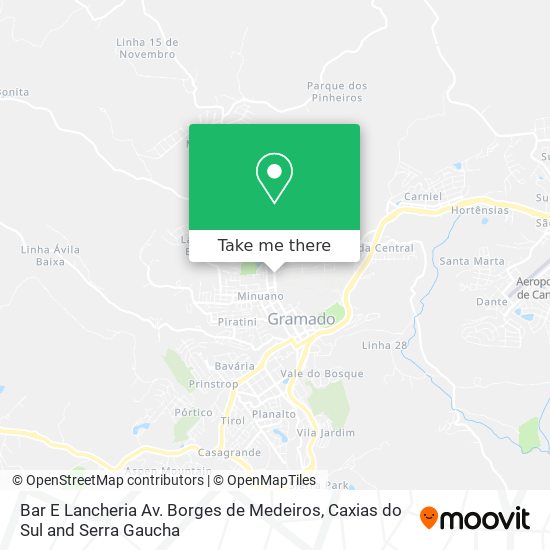 Mapa Bar E Lancheria Av. Borges de Medeiros