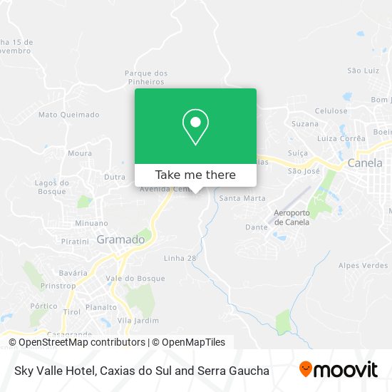 Sky Valle Hotel map