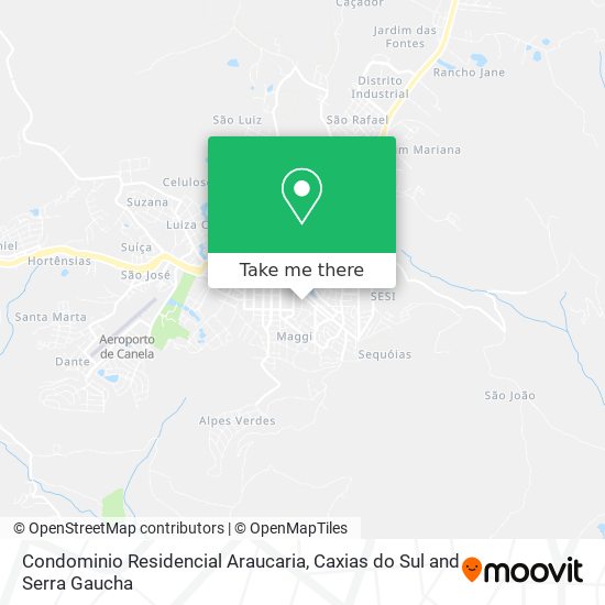 Condominio Residencial Araucaria map