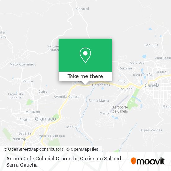 Aroma Cafe Colonial Gramado map