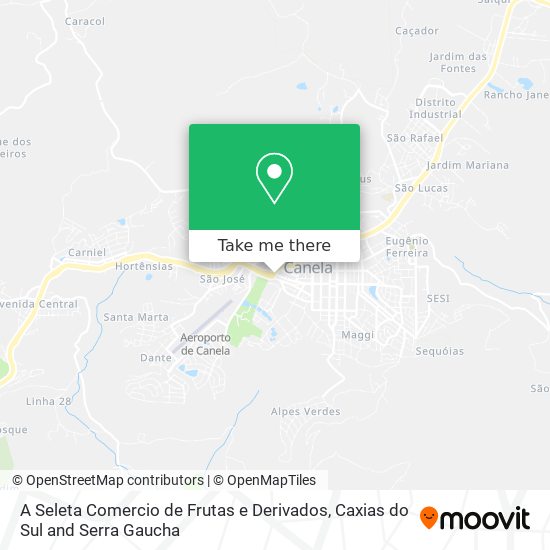 A Seleta Comercio de Frutas e Derivados map