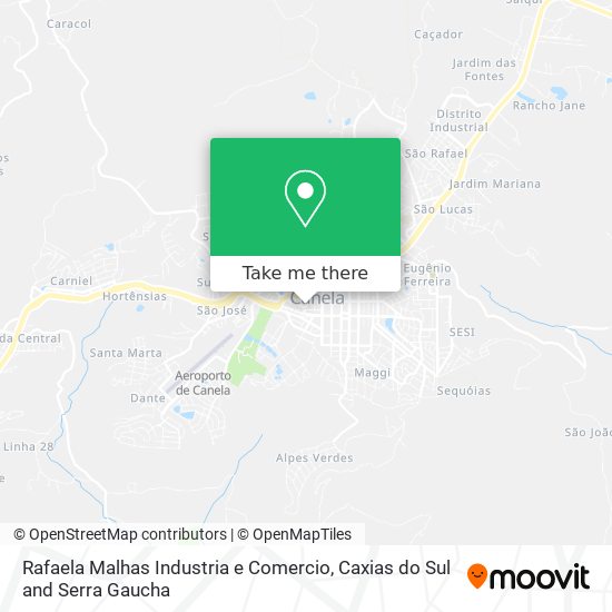 Rafaela Malhas Industria e Comercio map